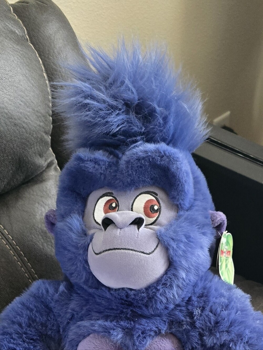 Vintage Disney Plush Purple Gorilla Toy with Banana